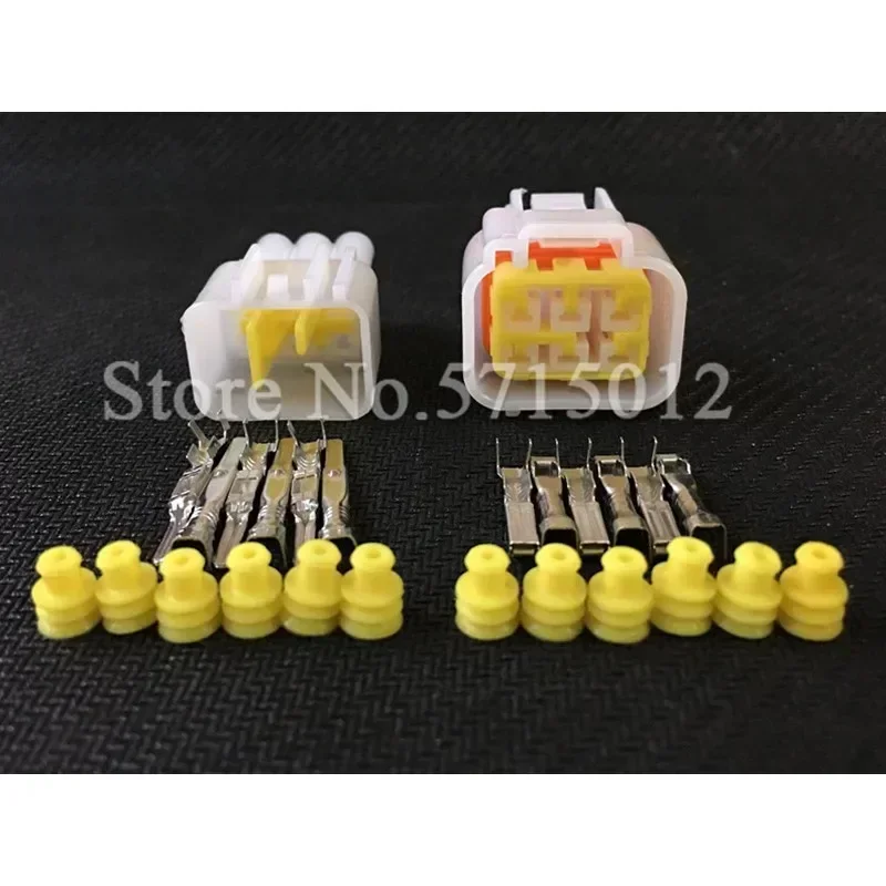 FW-C-6M-B FW-C-6F-B 6 Hole Female Male Waterproof Electrical Wire Connector Door Glass Lifter Wiring Socket For Cars