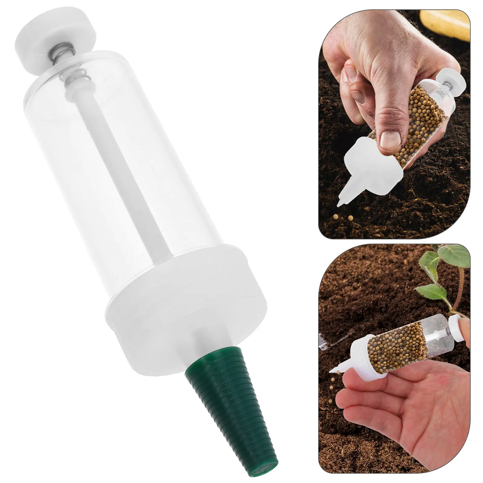 Garden Seeder Row Planter Hand Held Spreader Dibber Mini Sowing Dispenser Carrot Tape for Planting Grass Handheld Tool