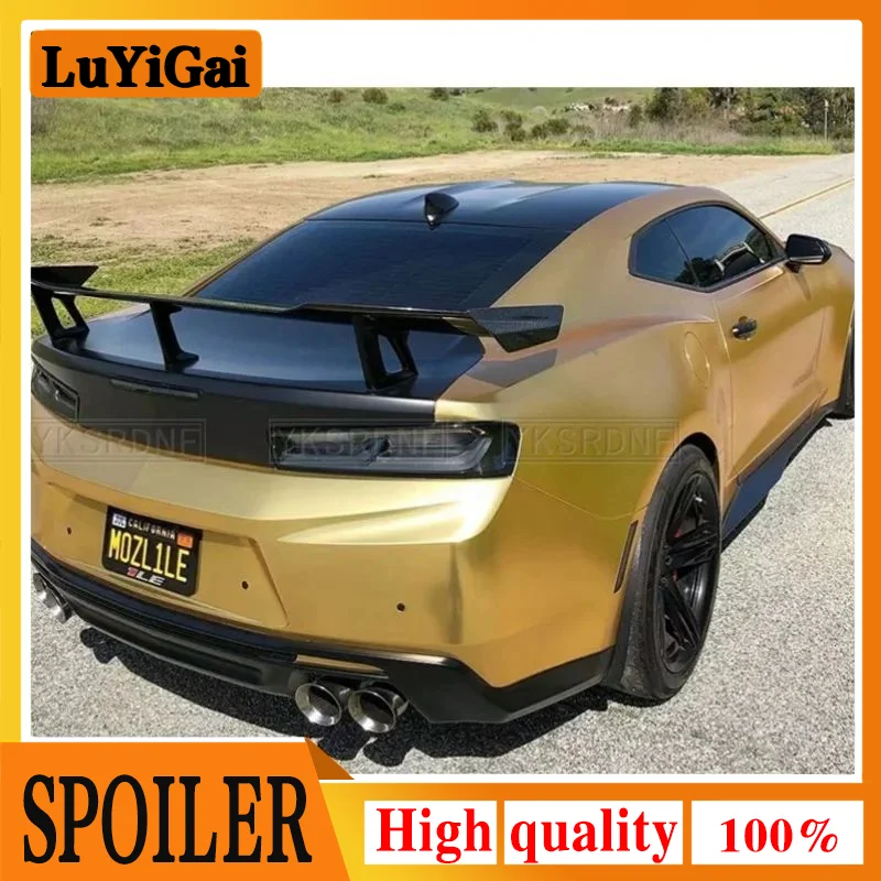 ZLE Style Black Rear Trunk Lid Wing Spoiler Fit for 2016 2017 2018 2019 Chevrolet Camaro.