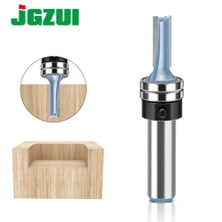 1PCS 1/2 In 12mm Shank Cutter Router Bit Trimming Woodworking Milling Cutter Dual Blades
