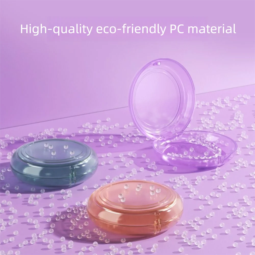 

Transparent Braces Storage Box Portable Magnetic Closure Orthodontic Retainer Case Food Grade Simple Invisible Braces Holder