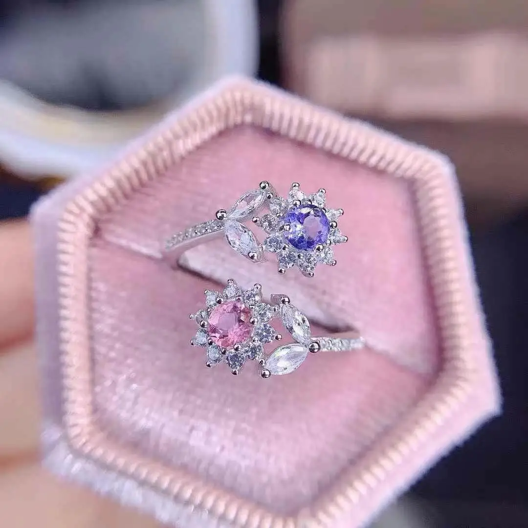 

Hot Sale 100% Natural Tanzanite Earring 925 Sterling Silver Women Real Tanzanite earrings