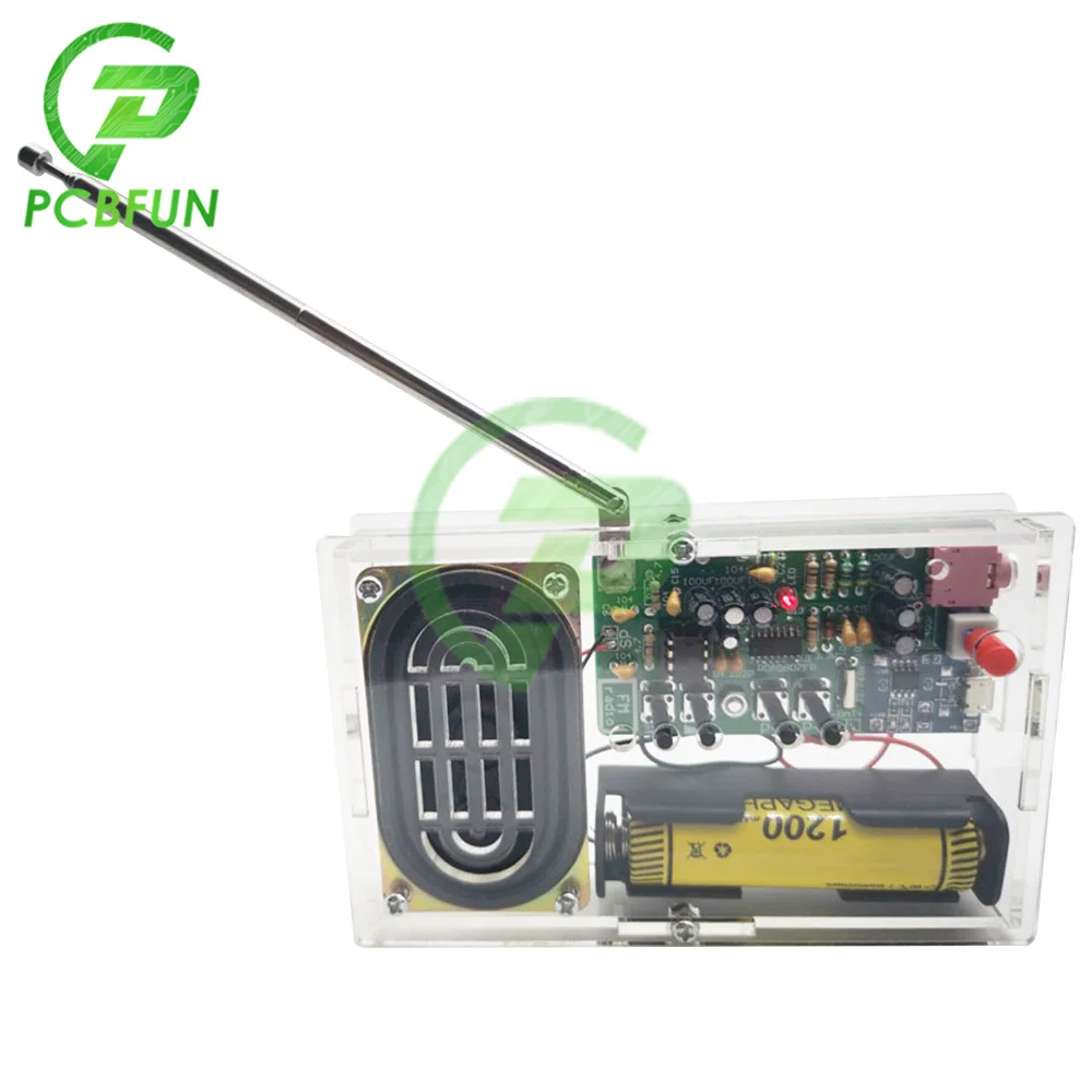 RDA5807FP FM FM Digital Radio DIY Spare Parts with Speaker Housing