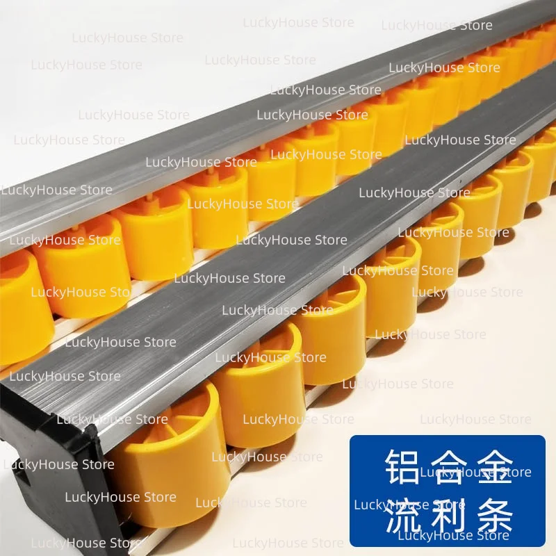 Aluminum Alloy Roller Track Conveyor Rail Flow Rack Slide Track for Table Saw Edge Bander Woodworking Machine Accessory