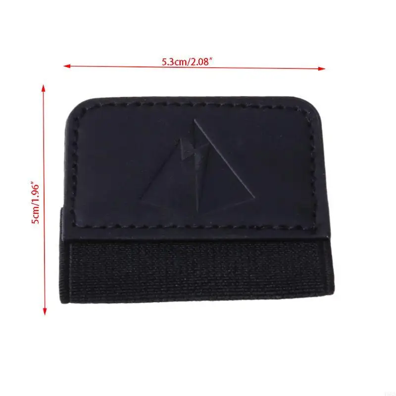 T5EA 조정 가능한 탄성 밴드 펜 홀더, PU 가죽 연필 홀더, 펜 슬리브 파우치