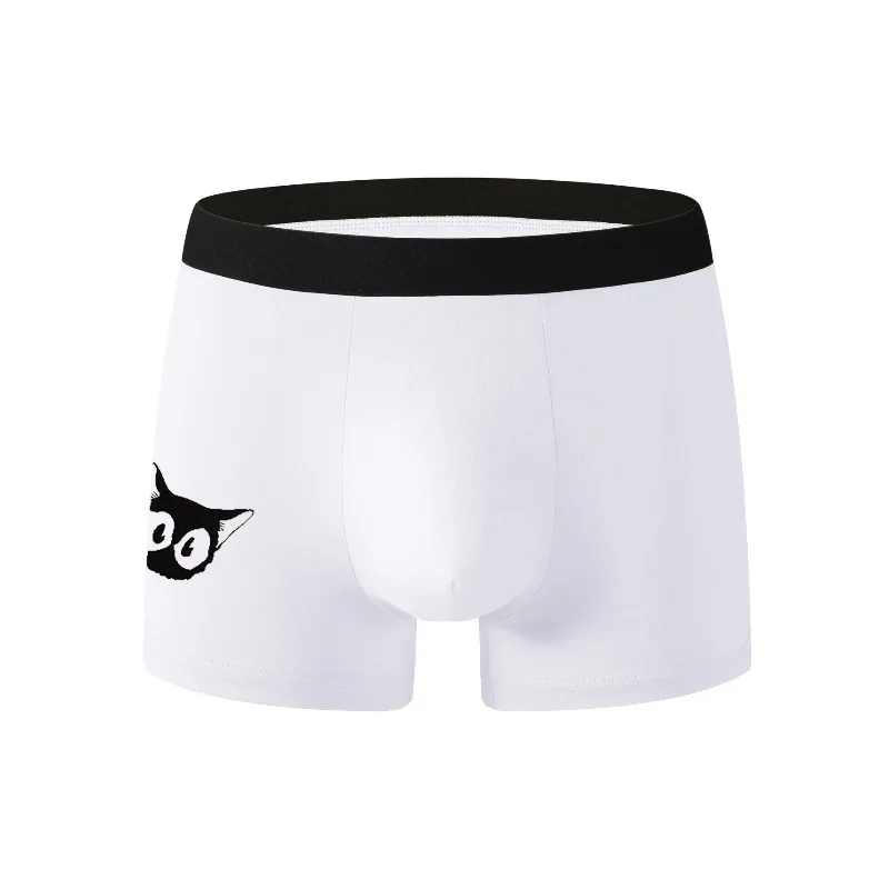 ملابس داخلية رجالية جديدة لصيف 2025: شورت مريح وبسيط يعانق القطط بأربعة زوايا. يجب أن تجفيف الرجال بسرعة