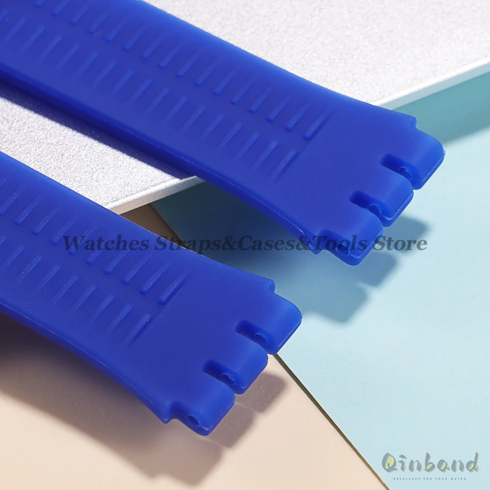 16mm 17mm 19mm 20mm 부드러운 실리콘 시계 팔찌 고무 다채로운 시계 밴드 Swatch 손목 밴드 교체 액세서리 withTool