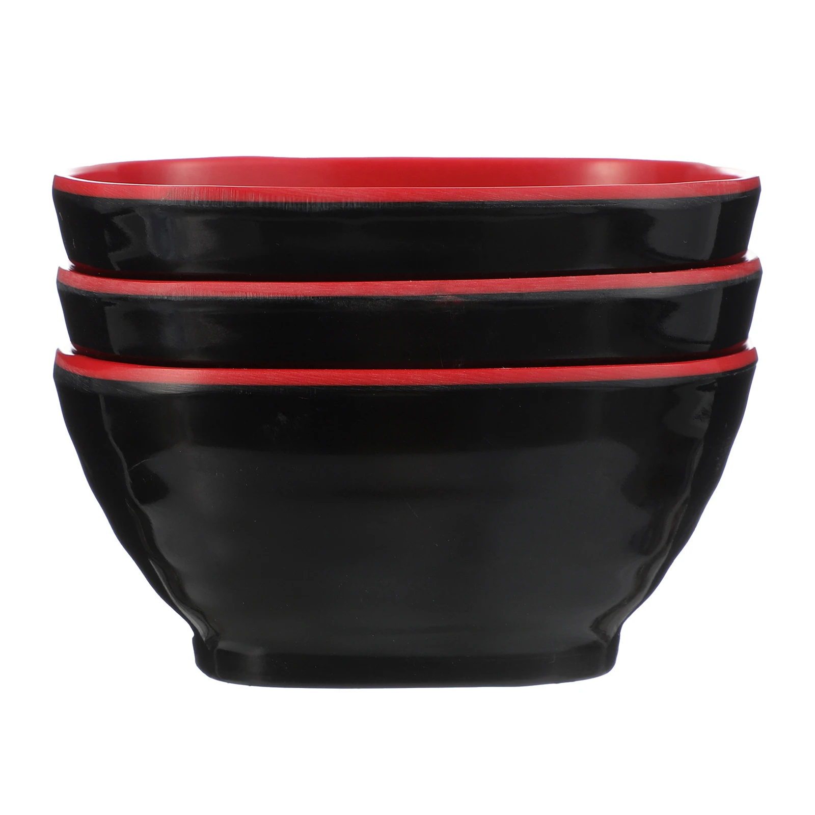 

3 Pcs Melamine Rice Bowls Sauce Dipping Containers Round Kitchen Tableware Food Grade Healthy Safety Home Party Outdoor