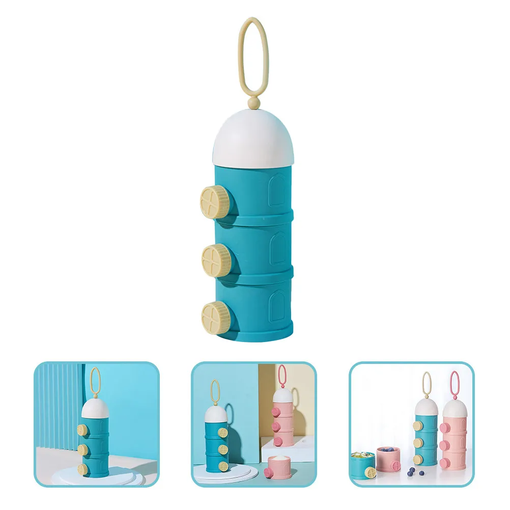 

Контейнер-дозатор для детской смеси для путешествий и использования на улице, герметичный портативный органайзер для порошка для младенцев