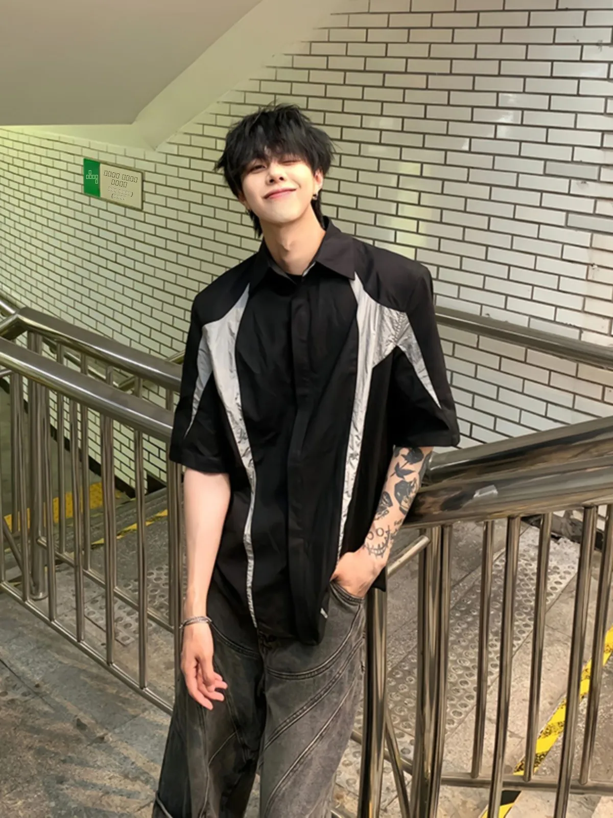 

Мужская летняя функциональная куртка Bla Spliced ort Sve из полиэстера с отложным воротником, молодежная, модная, в американском стиле