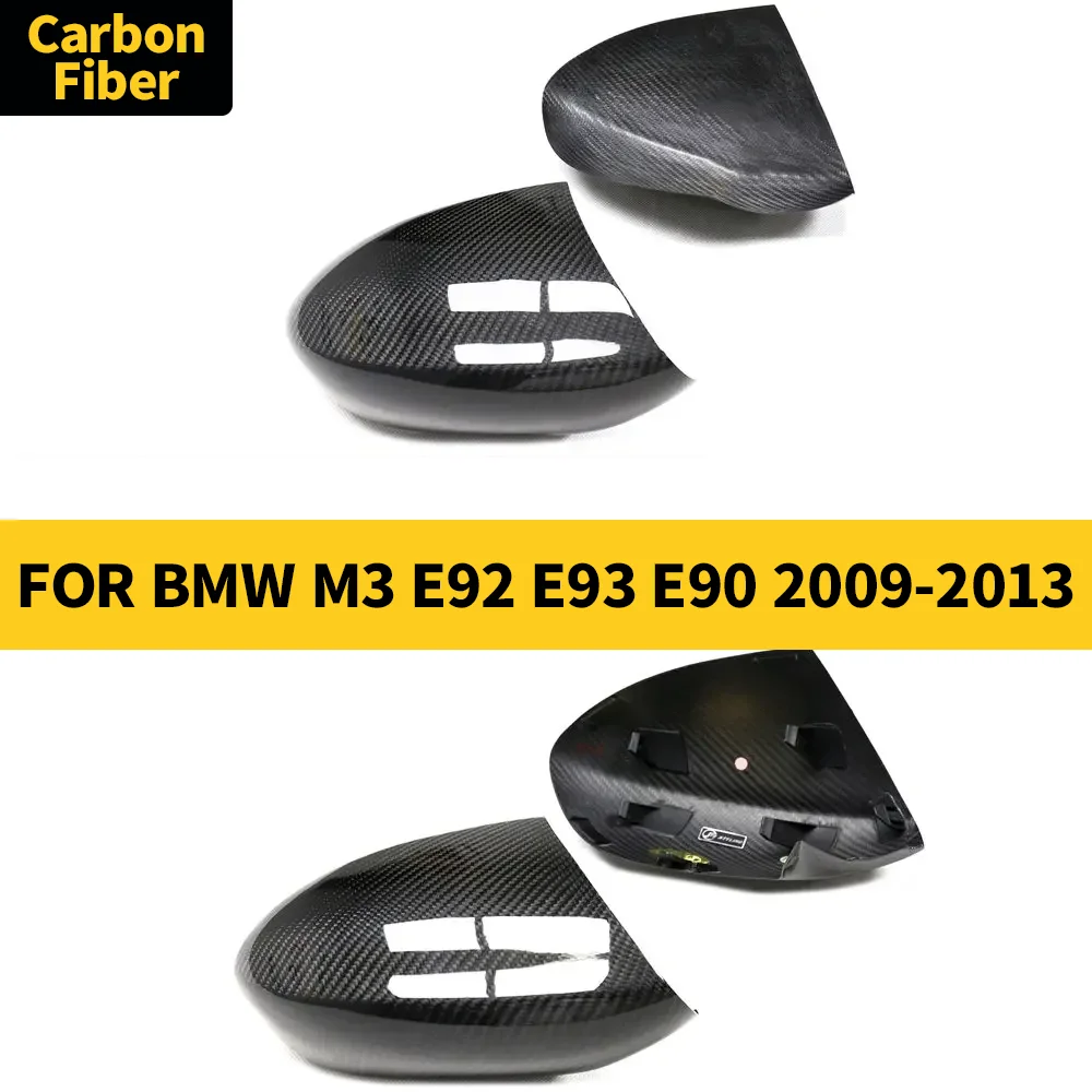 

Dry Carbon Fiber Rearview Mirror Cover for BMW M3 E92 E93 E90 2009-2013 Side Mirror Shell Frame Case Protector