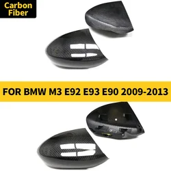 Dry Carbon Fiber Rearview Mirror Cover for BMW M3 E92 E93 E90 2009-2013 Side Mirror Shell Frame Case Protector