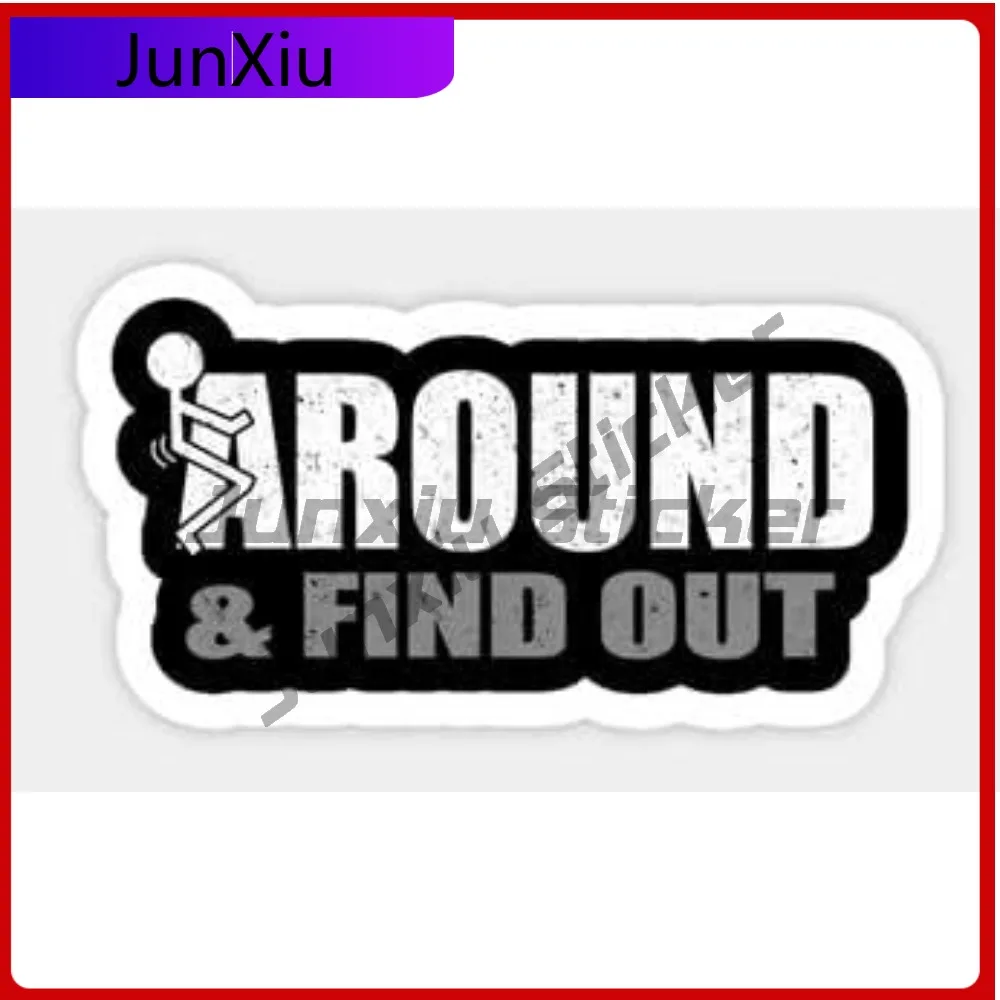 

Around And Funny Wall Weatherproof Sticker Vinyl Sticker Anti Find Funny Resistant UV Waterproof Out Truck Scratch Motorcycle