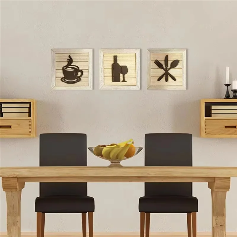 AD30-Framed جدار الفن مؤطرة الفني 3 قطعة ديكور الغرفة الحديثة جميلة جدار المنحوتات تأثيث المنزل الديكور للشرفة