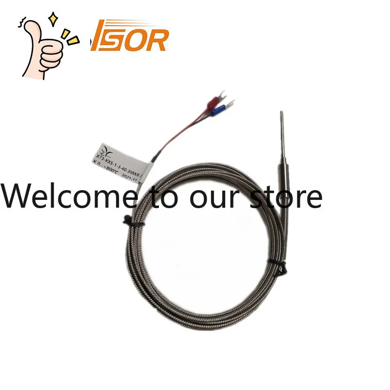 

ZYSENSOR K Indexing Armored Thermocouple 0-800 Degrees, 3 Meters Network Cable, Probe 40mm, 3mm Diameter
