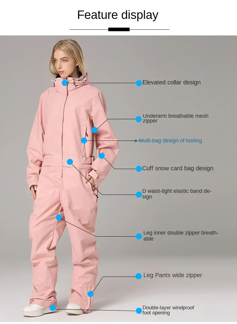 

Double Board Sin gle Board Integrated Skiing Suit Waterproof And Windproof Skiing Suit For Men And Wome n OT4 2025