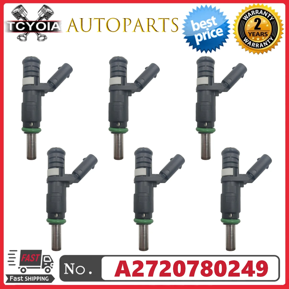 

6 шт./лот A2720780249 2720780249 топливная форсунка автомобиля для Mercedes Benz W211 W164 W463 GLK350 C300 G550 R350 SL550