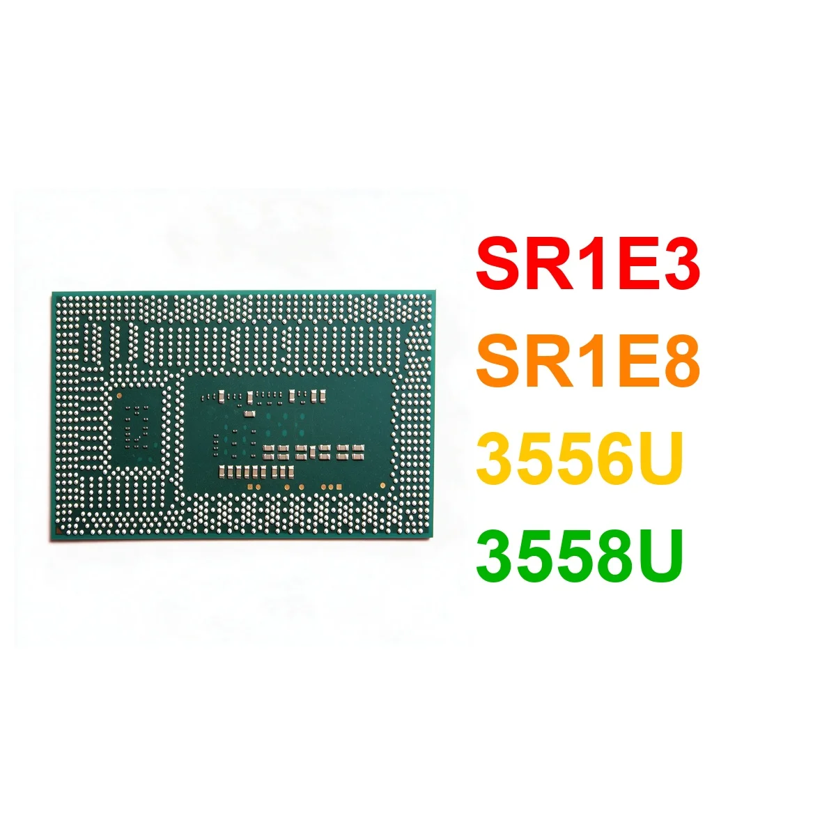  test very good product SR1E3 SR1E8 3556U 3558U bga chip reball with balls IC chips