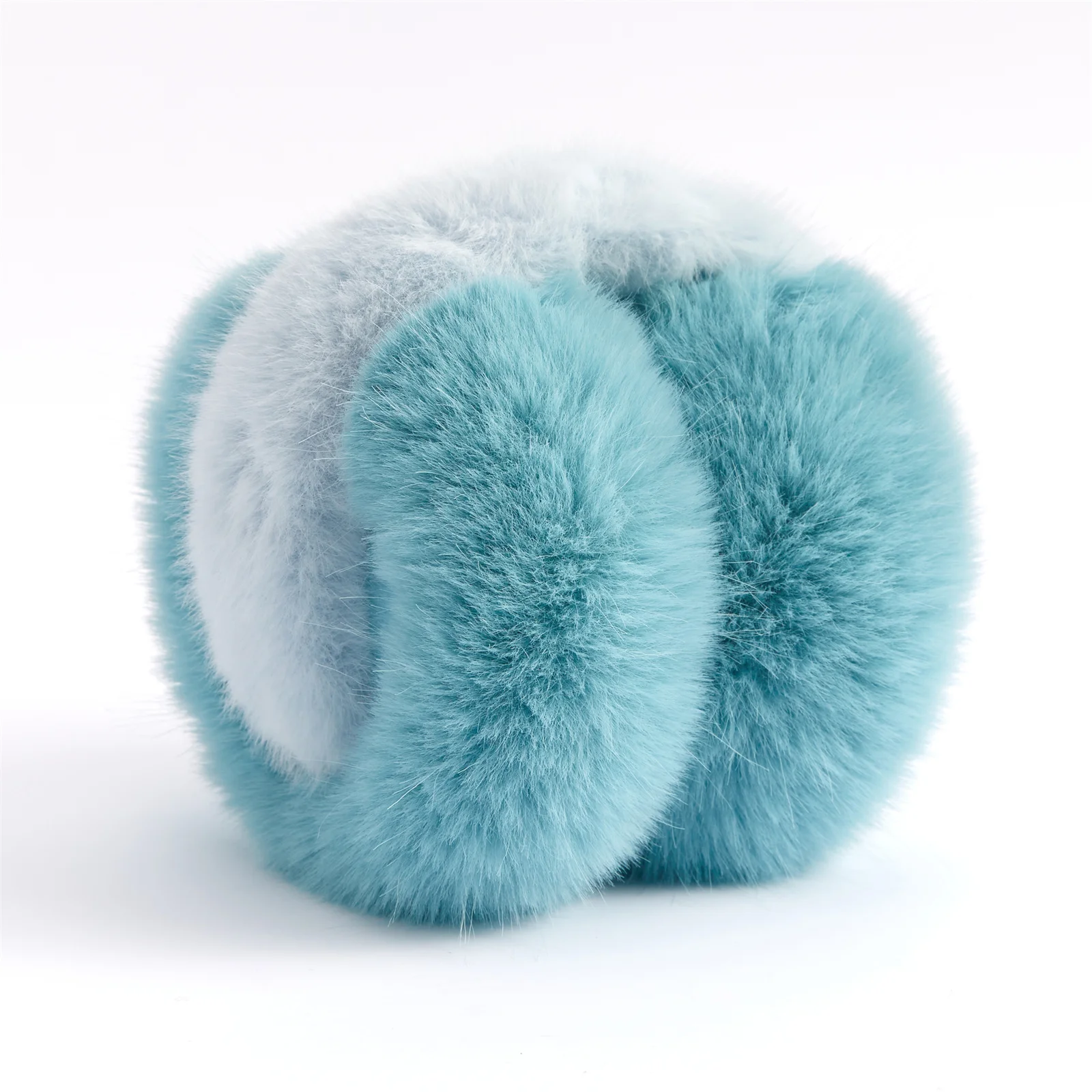 Soft Rabbit Fur Earmuffs para homens e mulheres, céu azul, popular, inverno, ao ar livre, acessórios de esqui, tímpano, presente de Natal, novo design