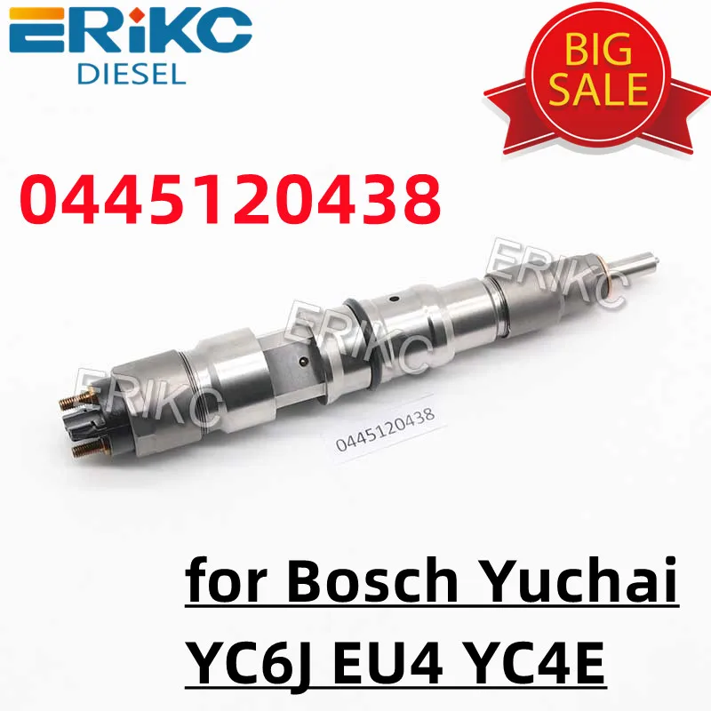 ERIKC 0 445 120 438 Diesel Injector Assembly 0445120438 for Bosch Yuchai YC6J EU4 YC4E