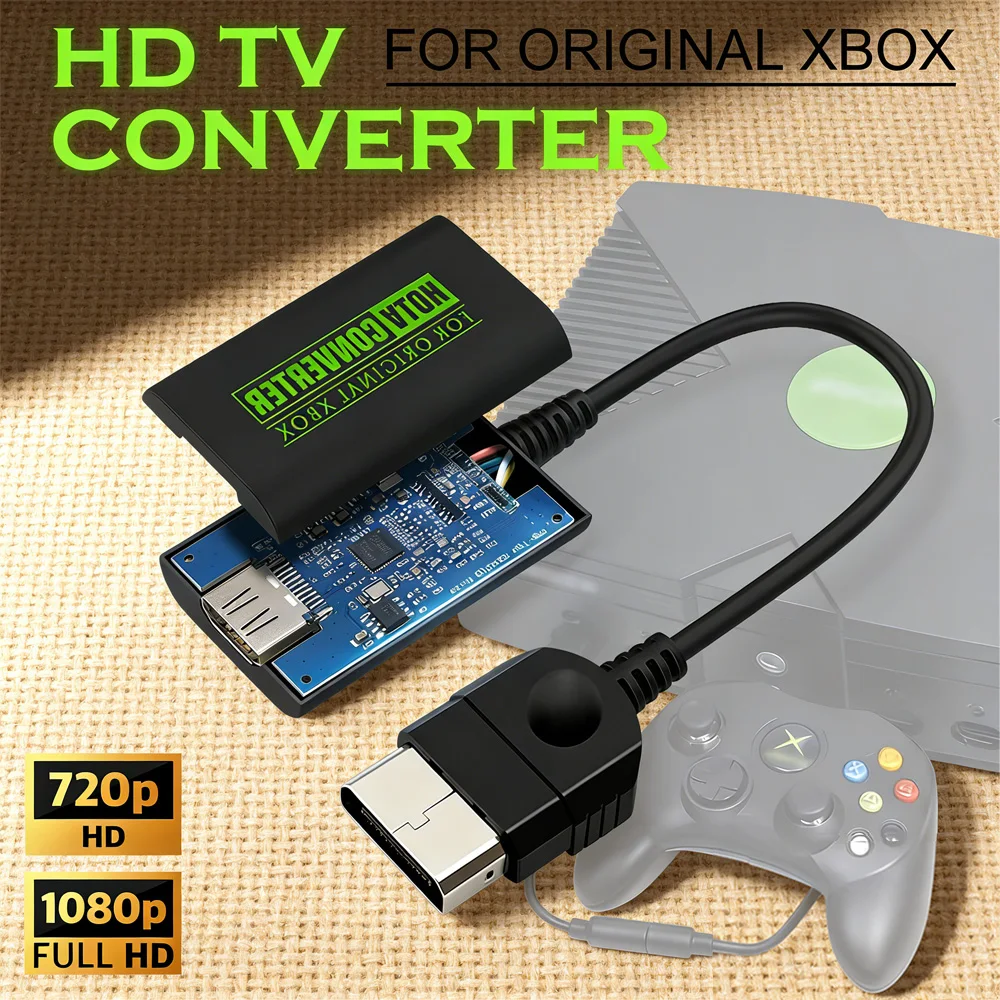 

Оригинальный адаптер кабеля Xbox HDMI: лучший конвертер видеоигр для Xbox 1-го поколения в Smart TV, простой набор HD, игровой аксессуар в стиле ретро