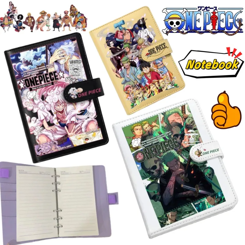 

One Piece Monkey D. Luffy Roronoa Zoro Cartoon Cute Notebook Multifunctional Diary for Middle School Students Graduation Gift