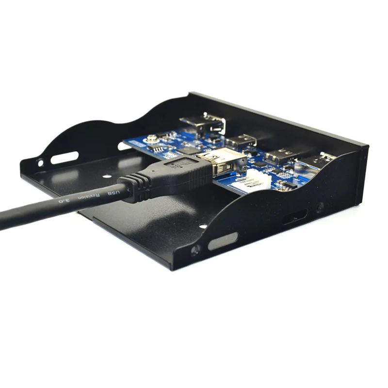 Hub USB Hub USB C Pannello frontale unità floppy da 3,5 pollici 2 porte USB 3.0 + 2 porte USB 3.1 Tipo C Connettore a 20 pin per computer desktop