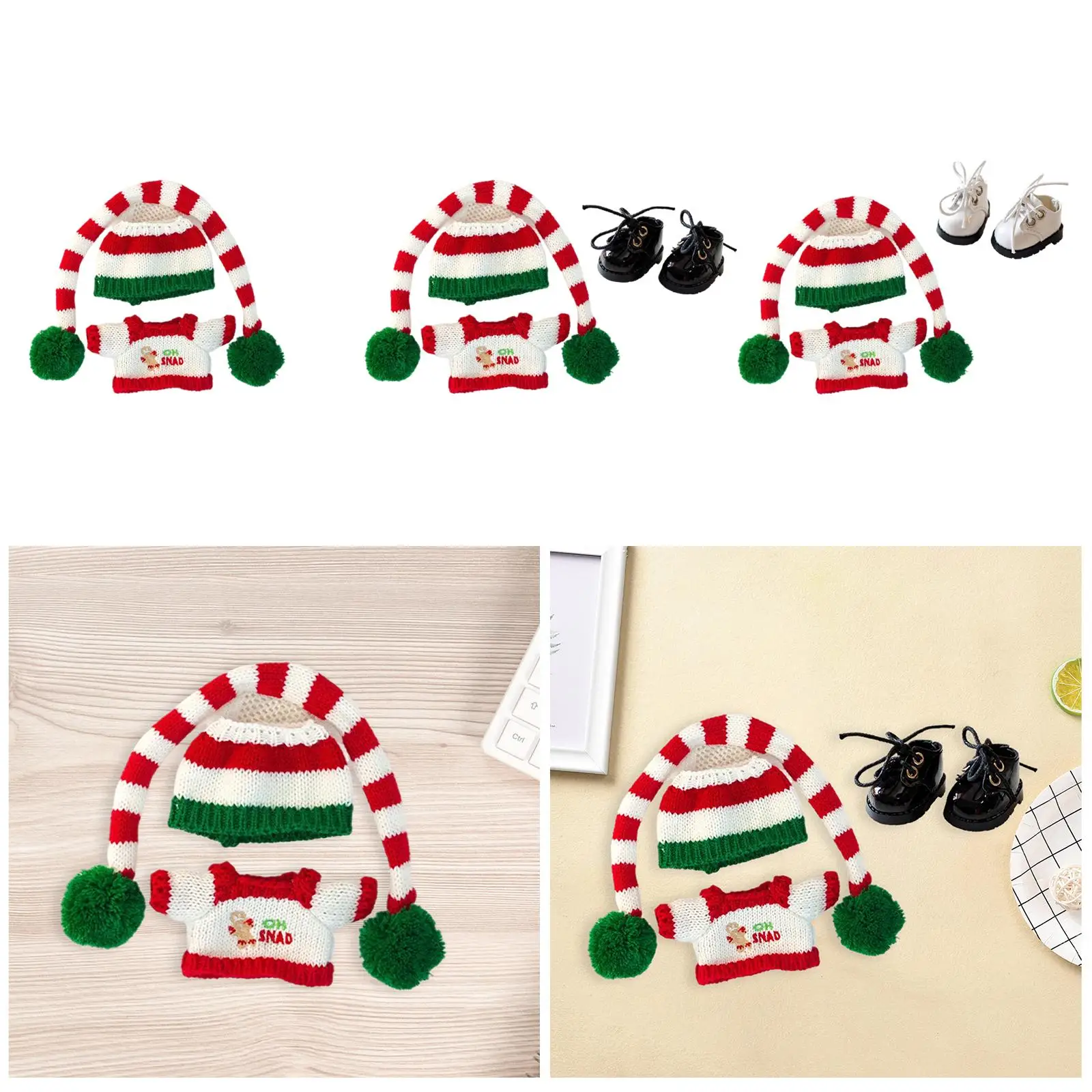 ملابس دمى تي شيرت فتاة دمية تي شيرت ملابس دمية مريحة لتقوم بها بنفسك لعبة دمية مع قبعة قلادة ملابس دمية لدمية 6.69 بوصة