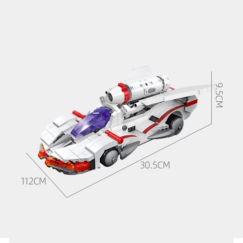 Juego de bloques de construcción modelo ISSUXARK 008 para niños, juguete técnico de ladrillos para armar coche deportivo ISSUXARK, ideal para regalo, código 773, piezas