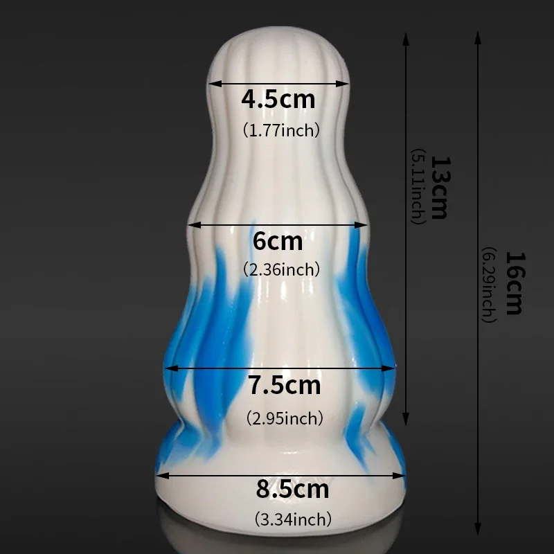 

2022 Huge Butt Plug Silicone Dildo Soft Anal Women Toy Curved Anus Expand Thick Anal Trainer Suction Cup Dildos Massage For Male