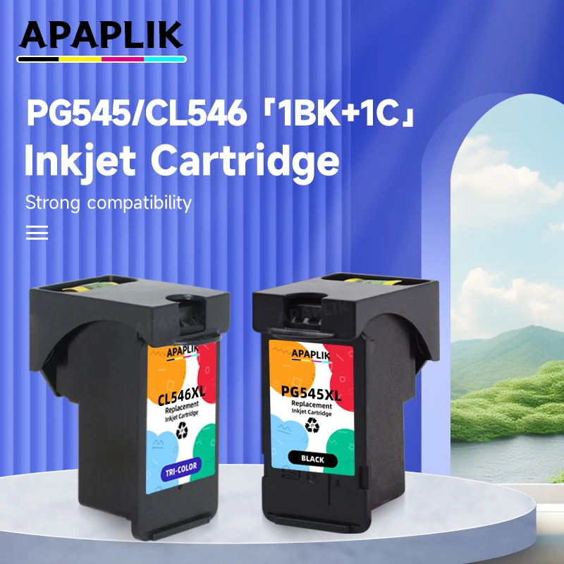 

Восстановленный картридж APAPLIK 545 545XL 546XL для принтера Canon PG545 XL PG 545 для Pixma MG2500 MG2540 MG2550 MG2550s