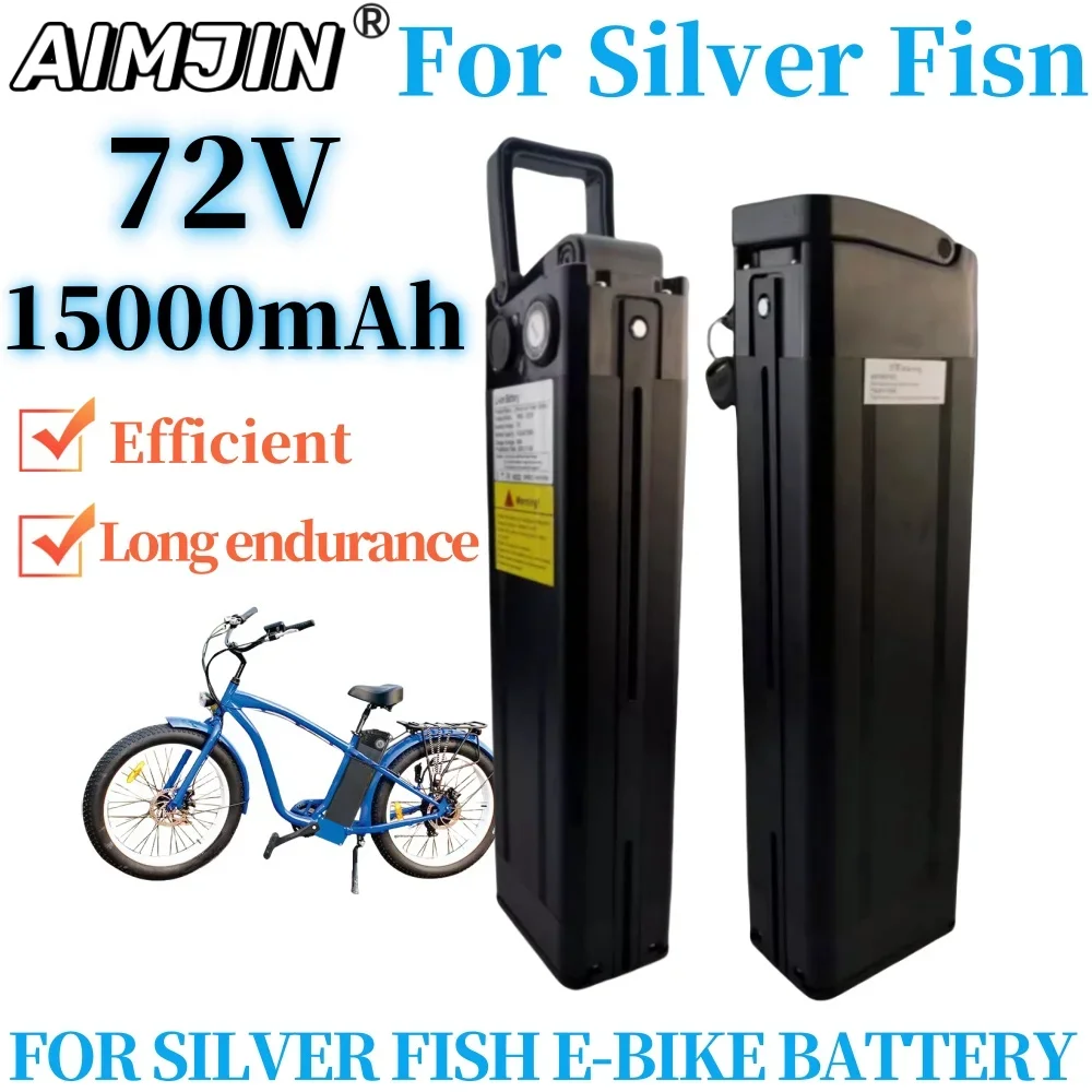 

For Silver Fish Battery 72V 15Ah Lithium Battery 20S3P 756wWh Bateria De Litio 72V 15000mAh Akku Accu