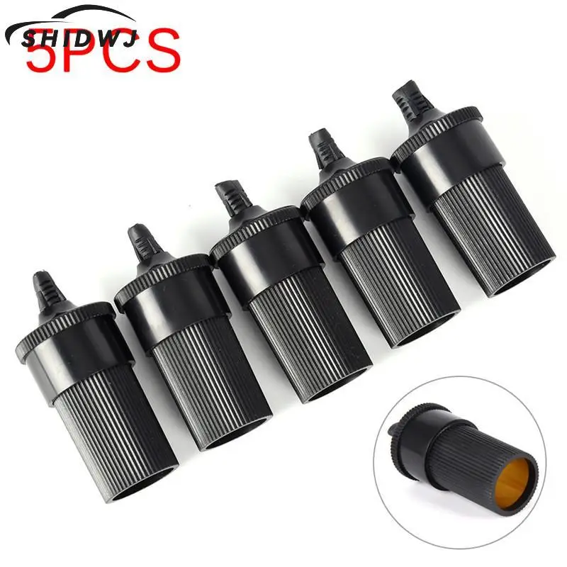 

5 Pcs/lot 12V 24V DIY Extension Female Cigarette Lighter Cord Inline Socket Connector Conversion Plug Car Accessories