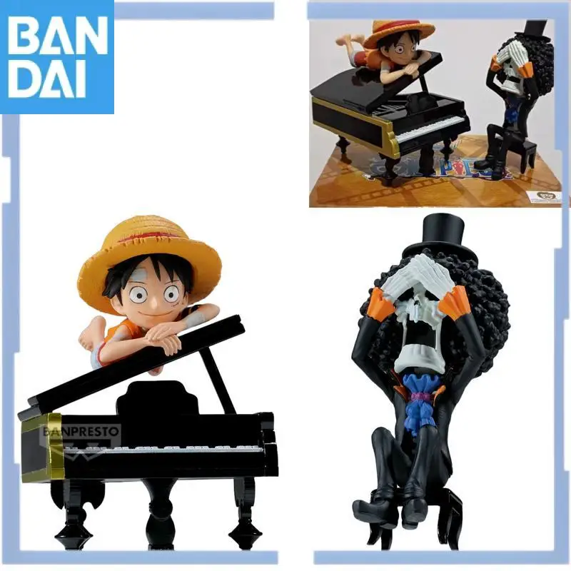 

В наличии оригинальная Bandai Namco Banpresto One Piece Wcf Monkey D. Luffy Burukku Brook ПВХ Аниме Фигурка Модель Коллекционная Игрушка Подарок