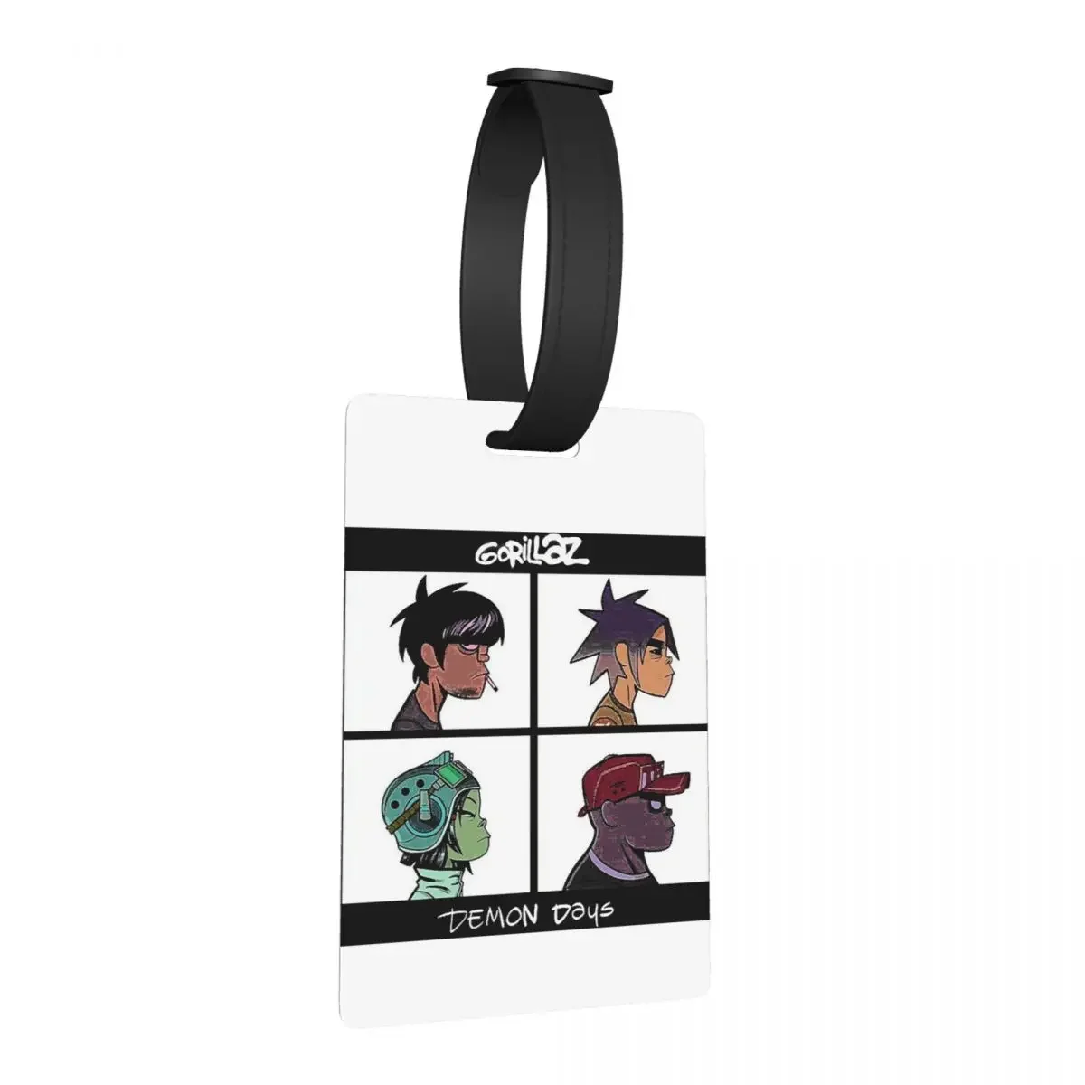 

Music Band Gorillaz Luggage Tags Suitcase Accessories Travel Portable Baggage Boarding Tag Label Holder ID Name Address
