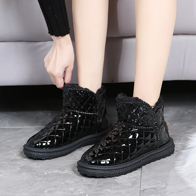 Women\'s snow boots winter warm plush boots women\'s winter casual shoes women\'s ankle boots platform shoes