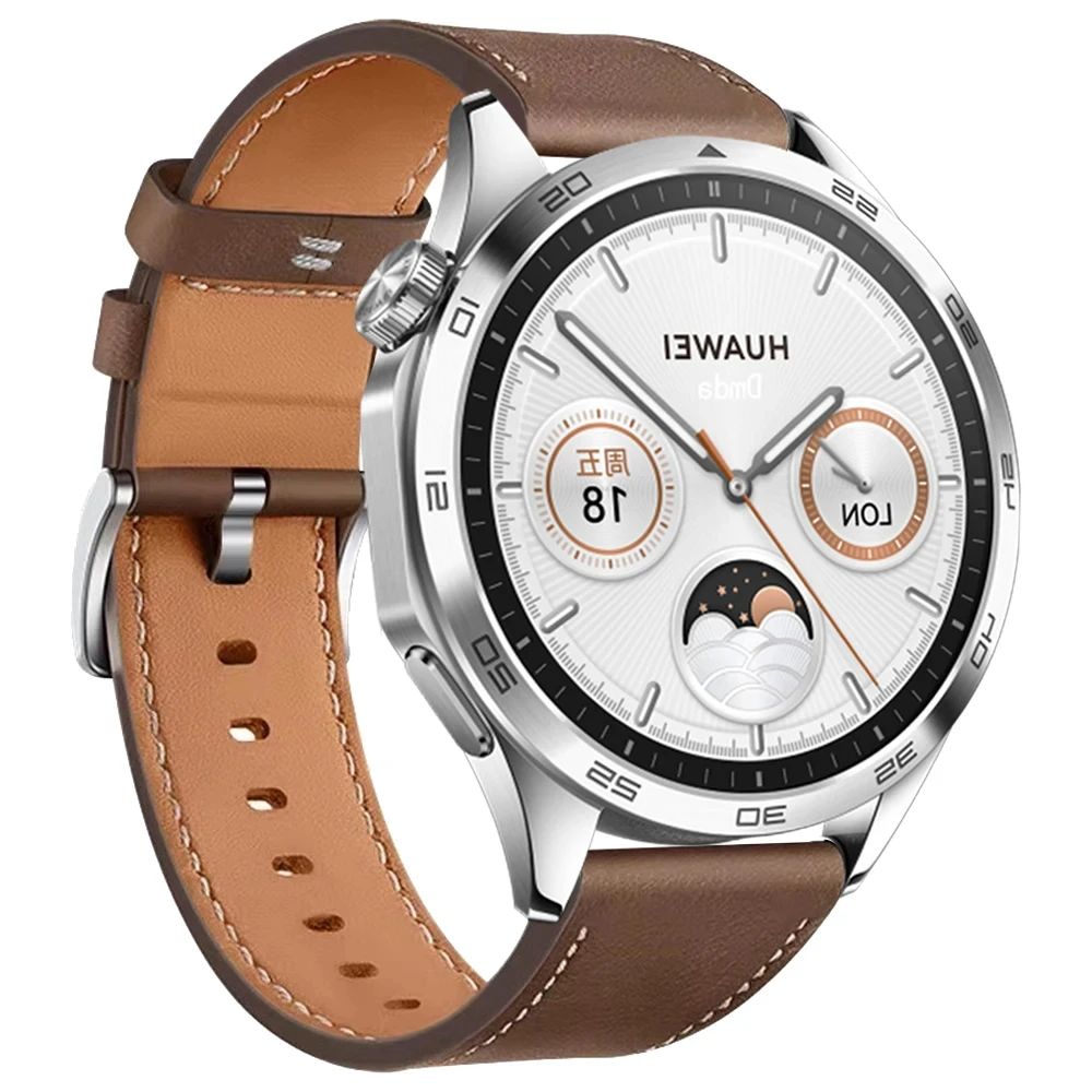 22mm 20mm Leather Strap For HUAWEI WATCH GT 4 46mm WATCH 4 Pro GT 3 GT2 Pro 42mm Buds Band Watchbands Soft Replacement Wristband