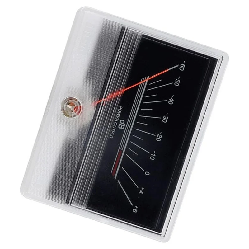 DT16 TN-90 Square Backlit Analog VU Audio Level Meter Signal Indicator Gauge for DIY Vintage Tube Amplifier HiFi Preamplifier