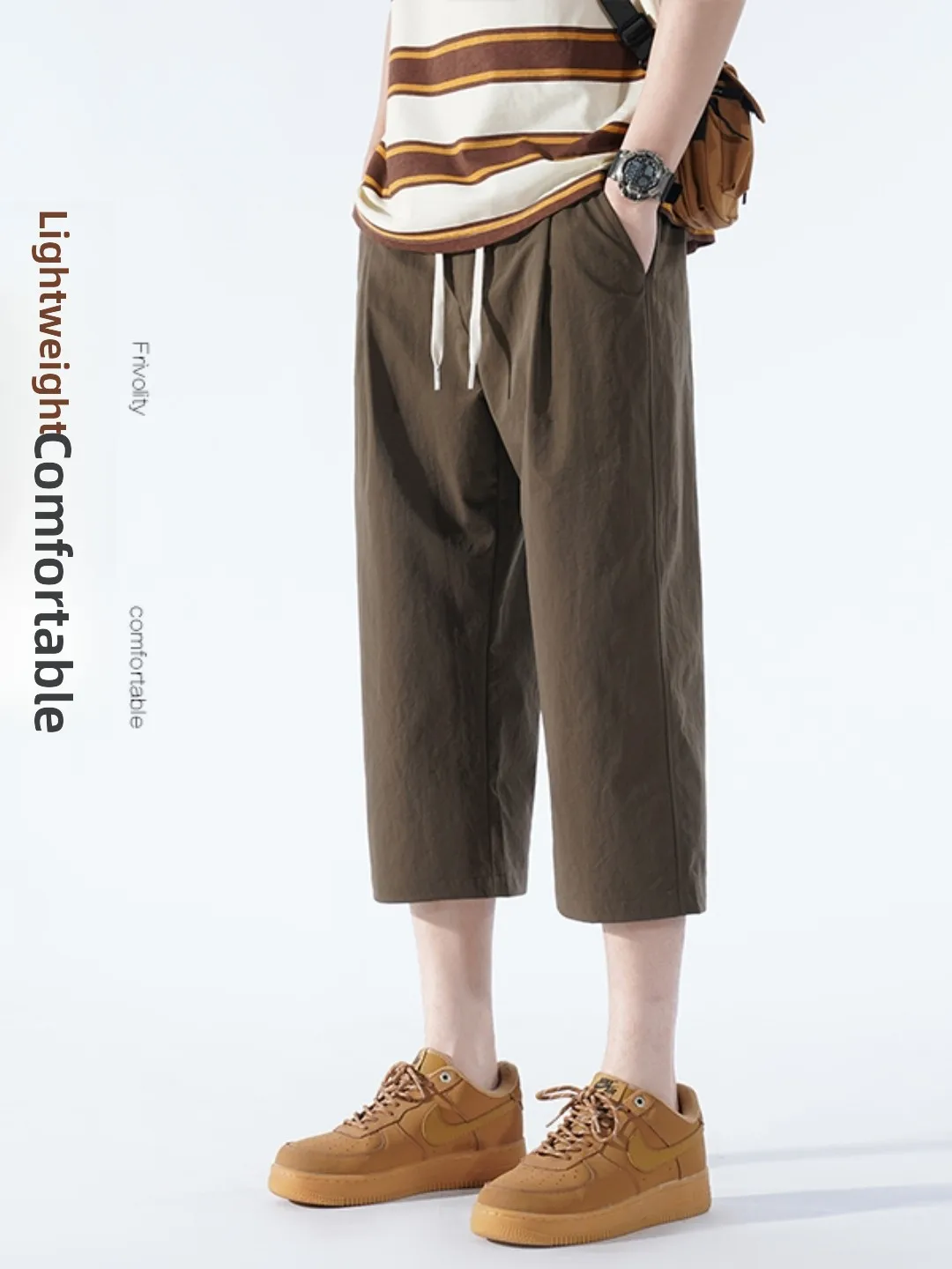 

Летние тонкие шорты большого размера для подростков, для мальчиков, учащихся средних и старших классов, для занятий спортом на открытом воздухе, брюки длиной семь футов, повседневные, свободного кроя, прямые...