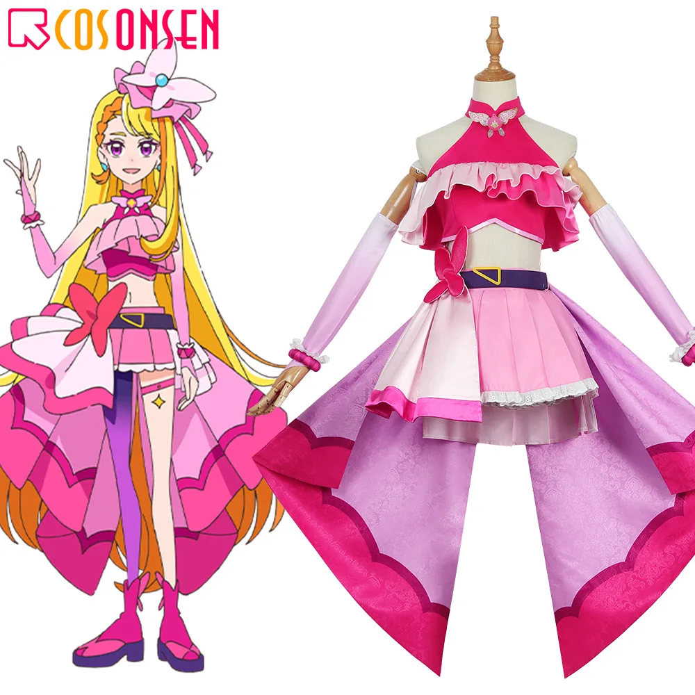 

Hirogaru Sky! Cure Butterfly Cosplay Pretty Cure Cosplay Costume Halloween Party Role Play Full Set Clothes