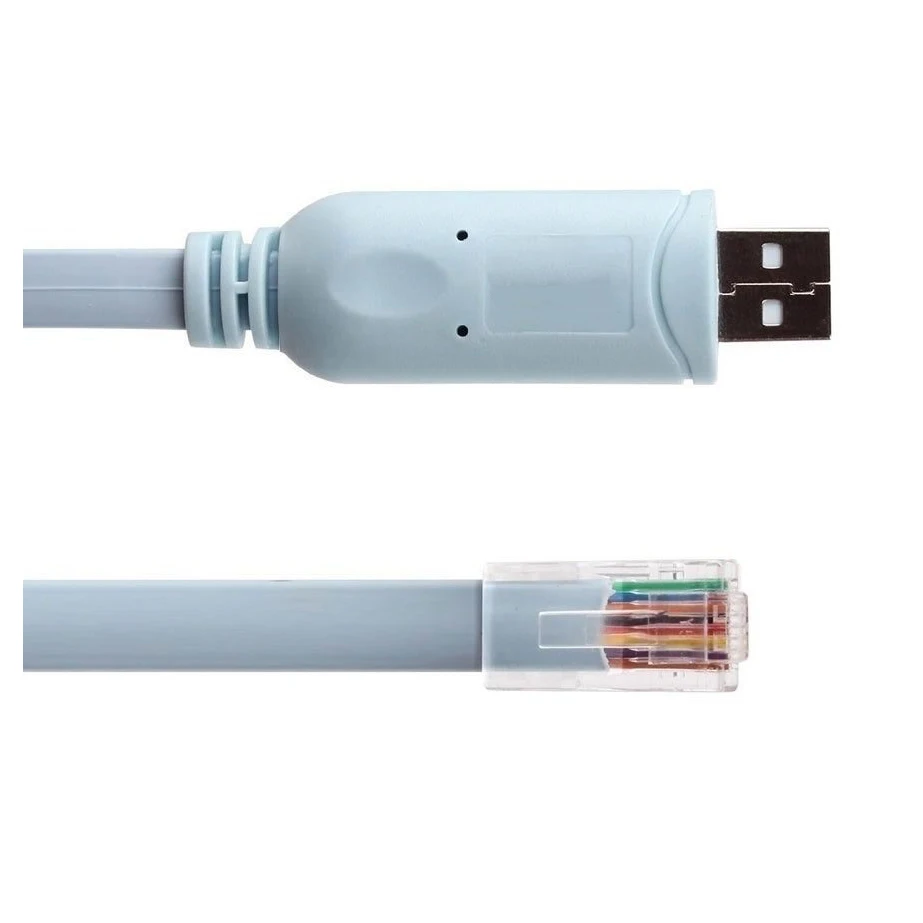 DT17 FTDI USB to RJ45 Console Cable 6ft 1.8m for Router Switch Firewall Windows for Mac Linux RS232