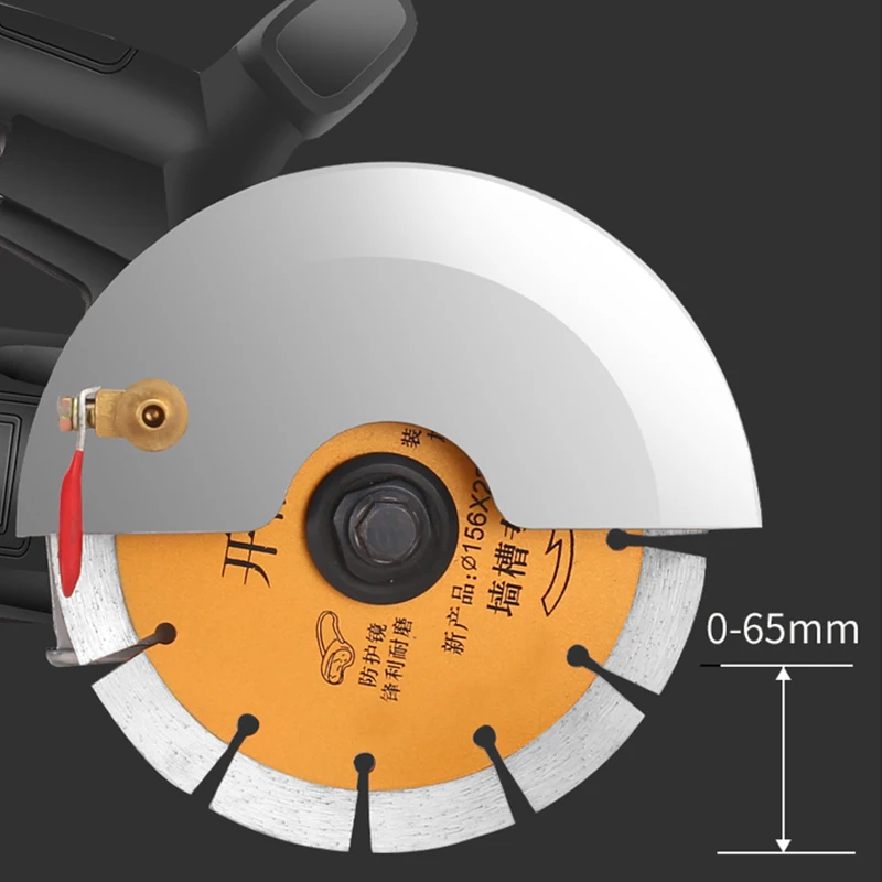 5800W Đơn/Treo Tường Đôi Grooving Thành Máy Bê Tông Thủy Điện Dụng Cụ Lắp Đặt Bám Bụi Cắt Với Nhìn Thấy lưỡi Dao