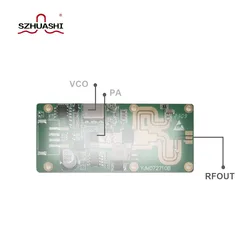 SZHUASHI-fuente de señal de barrido, 100% G, 2W, PCBA sin carcasa, se puede aplicar a 1,2-1150 MHz, personalizable, nuevo, 1300