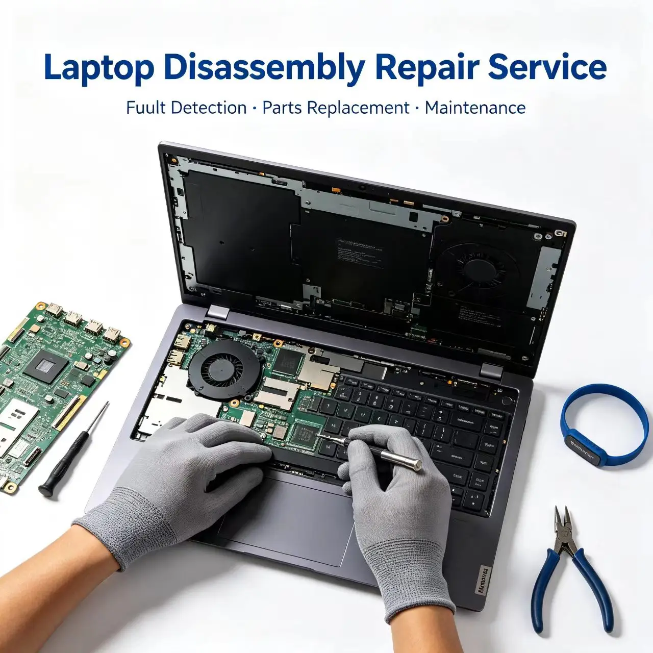 Laptop Disassembly Repair Service Notebook Fault Detection Parts Replacement Maintenance