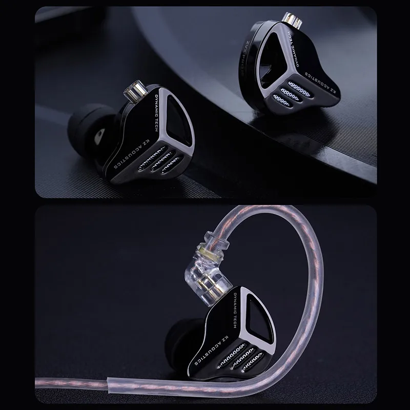 KZ ZVX Pro Earphones Dynamic HIFI Bass Earbuds in Ear Monitor Headphones Sport Noise Cancelling Headset