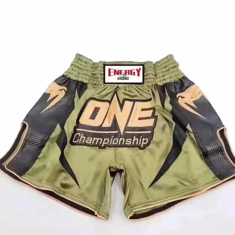 2024 Muay Thai Shorts Free Fight Pants Men\'s Training Pants Boxing Pants Sports Sanda Training Pants Fighting Breathable