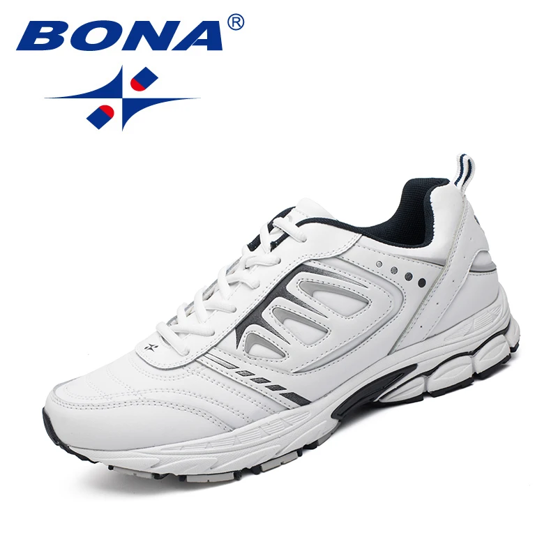 BONA New Style Men Running Shoes Ourdoor Jogging Trekking Sneakers Lace Up Athletic Shoes Comfortable Light Soft