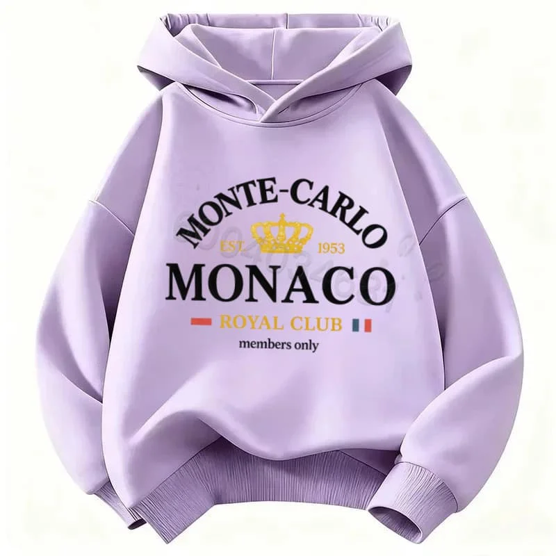 Fall/Winter Fashion Digital Children's Casual Long-Sleeved Hooded Shirt - Korean Style Warm and Comfortable Top