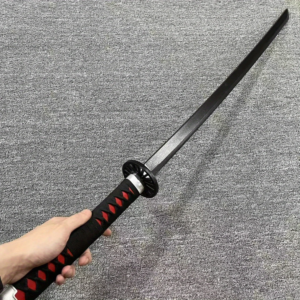40inch Kamado Tanjirou Katana Demon Slayer Anime Cosplay Prop Ninja Knife Sword Original Samurai Sabre Real Japanese Katana Toy