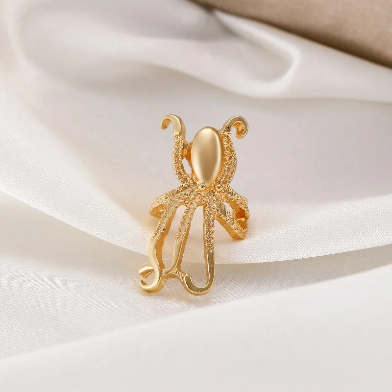 

2025 Vintage Personality Octopus Alloy Ear Clips Holeless Accessories, Ear Bone Clips Women, Ear studs